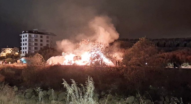 Antalya'da saman balyaları yandı