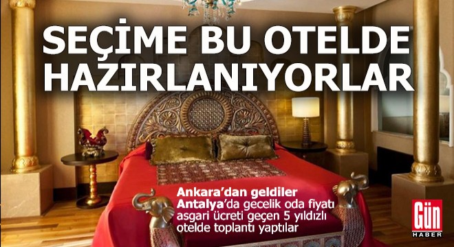 Antalya'da şatafatlı siyasi parti toplantısı