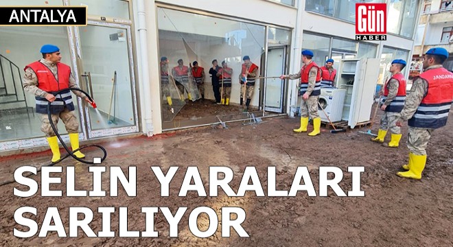 Antalya'da selin yaraları sarılıyor