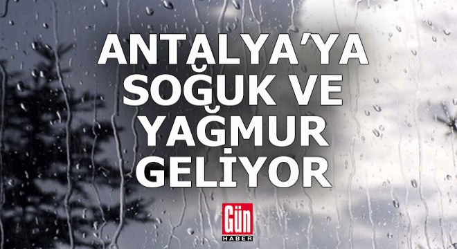 Antalya'da soğuk ve yağmurlu günler