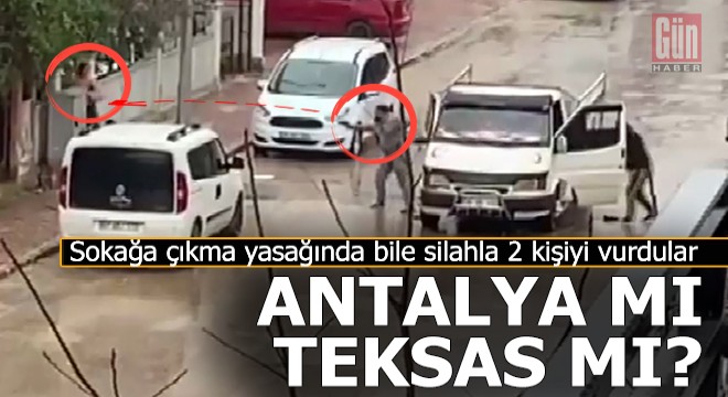 Antalya'da sokağa çıkma yasağında kan döküldü; 2 yaralı