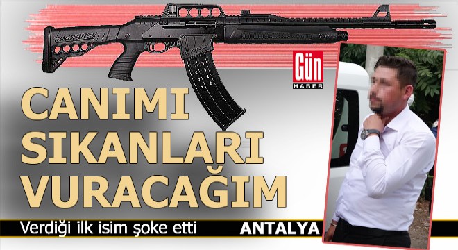 Antalya'da sokak ortasında ateş etmeye başlayan genç gözaltında...