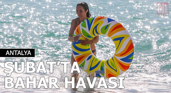 Antalya'da şubat ayında bahar havası