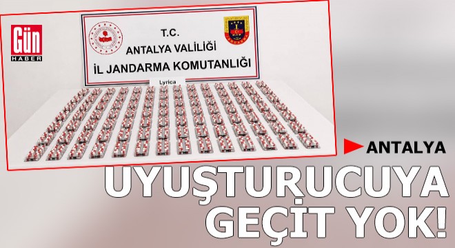 Antalya'da uyuşturucuya geçit yok: 5 gözaltı