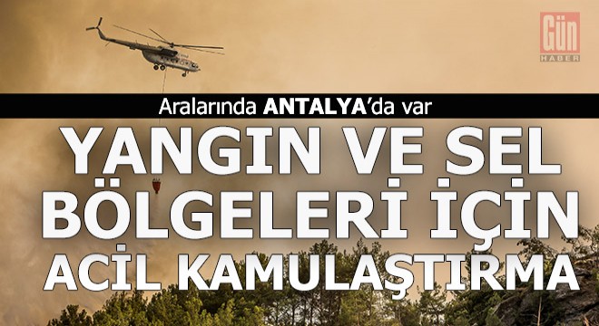 Antalya'da yanan bölgede TOKİ kamulaştırma yapacak