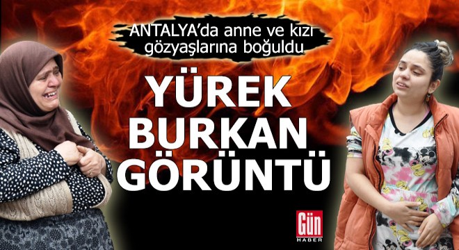 Antalya'da yürek burkan görüntü!