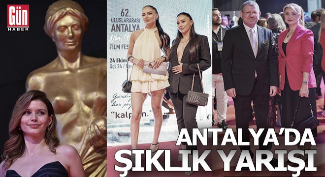 Antalya'daki kırmızı halı podyum gibiydi...