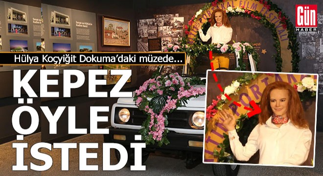 Antalya'daki müzeye Hülya Koçyiğit'in balmumu heykeli konuldu