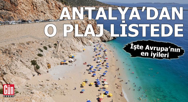 Antalya'daki o plaj en iyiler listesinde