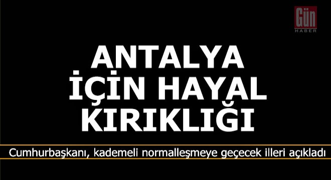 Antalya için hayal kırıklığı