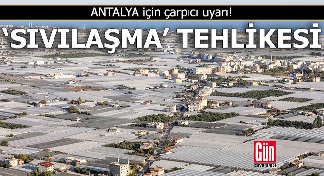 Antalya'nın sahil kesimlerinde 'sıvılaşma' tehlikesi