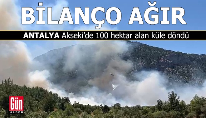 Antalya Akseki'deki yangının bilançosu ağır