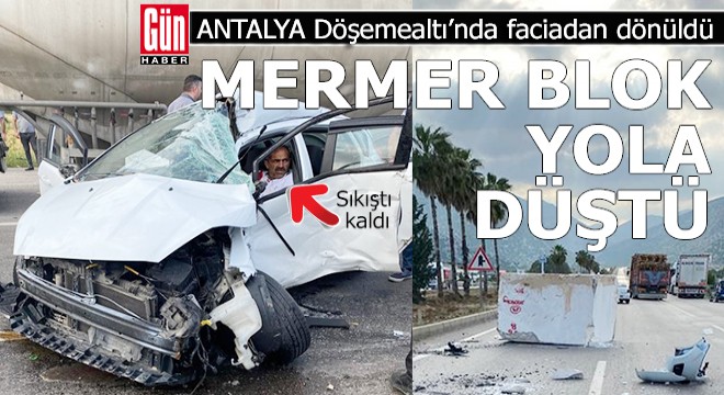 Antalya Döşemealtı nda faciadan dönüldü