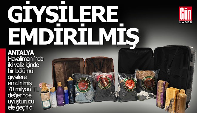 Antalya Havalimanı'nda giysilere emdirilmiş 70 milyonluk uyuşturucu ele geçirildi