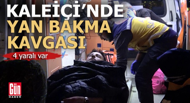 Antalya Kaleiçi nde bıçaklı  yan bakma  kavgası: 4 yaralı