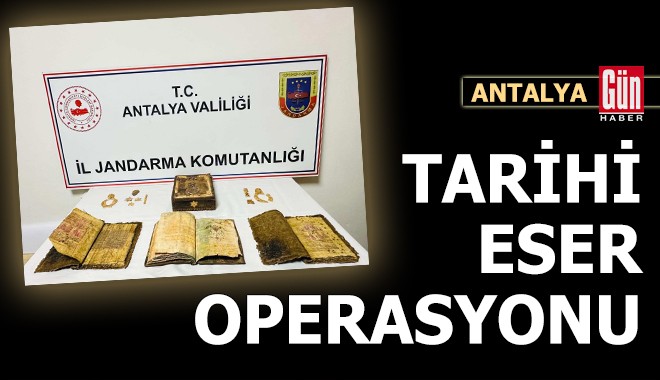 Antalya Kaş’ta tarihi eser kaçakçılığı operasyonu