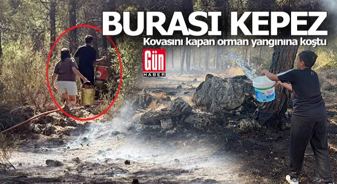 Antalya Kepez de orman yangını