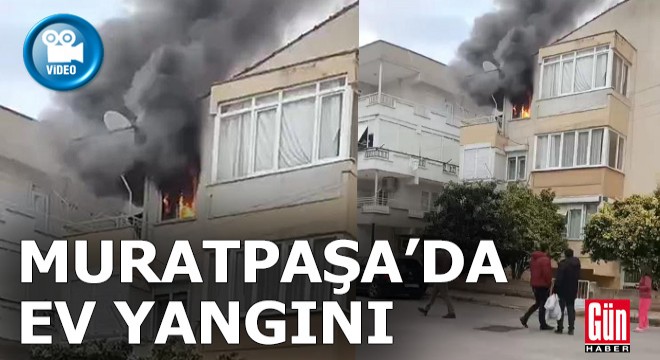 Antalya Muratpaşa da ev yangını... İçeride engelli karı-koca vardı...