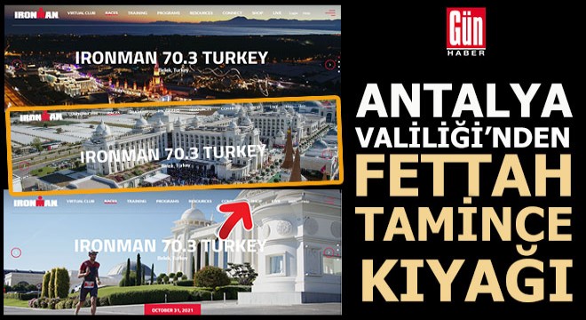 Antalya Valiliği nden Fettah Tamince kıyağı