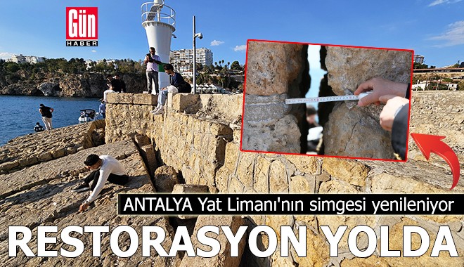 Antalya Yat Limanı’ndaki mendirek için restorasyon yolda