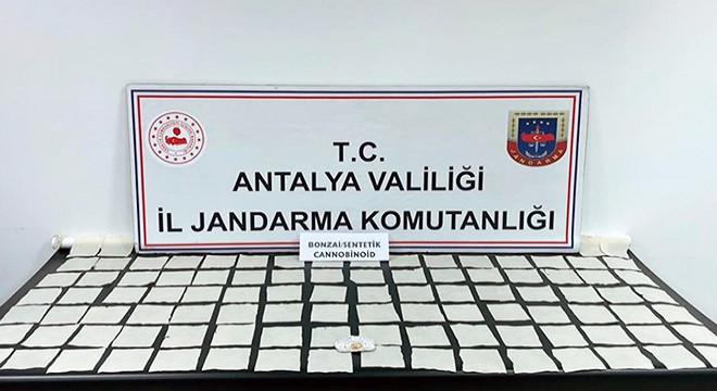 Antalya da 100 bin kullanımlık uyuşturucu ele geçirildi