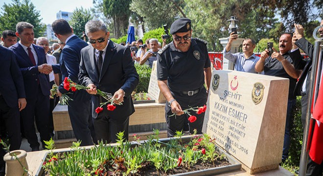 Antalya da 15 Temmuz şehidi polis memuru için anma töreni
