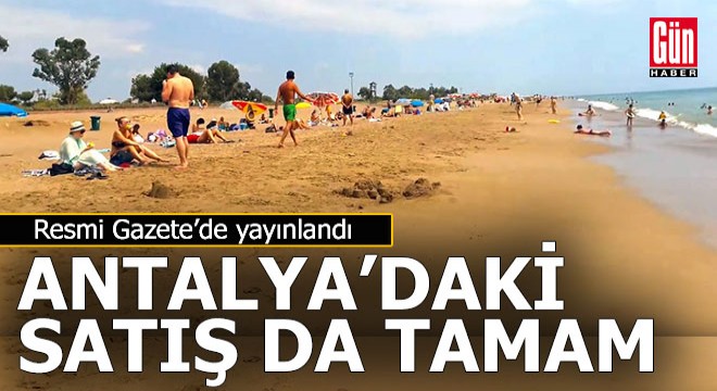 Antalya da 176 milyonluk satış...