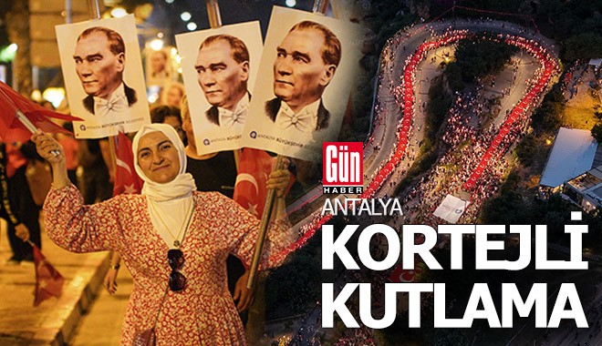 Antalya'da 19 Mayıs'a kortejli kutlama