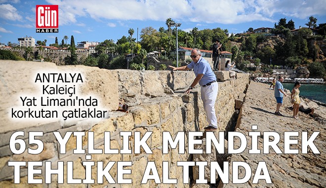 Antalya'da 65 yıllık mendirek tehlike altında