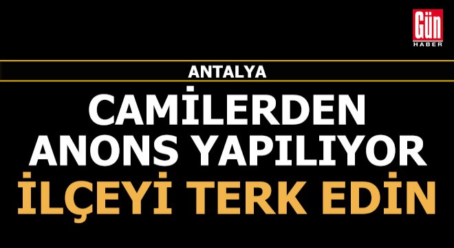 Antalya da alevler bir ilçeyi sardı