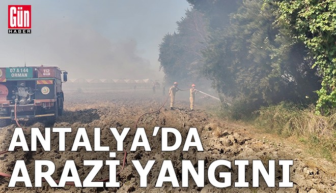 Antalya'da arazi yangını