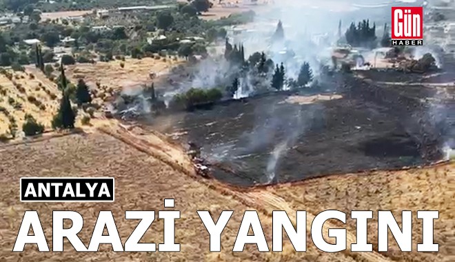 Antalya'da arazi yangını