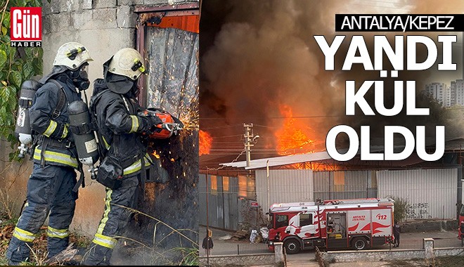 Antalya'da atölye yandı; zarar 10 milyon TL