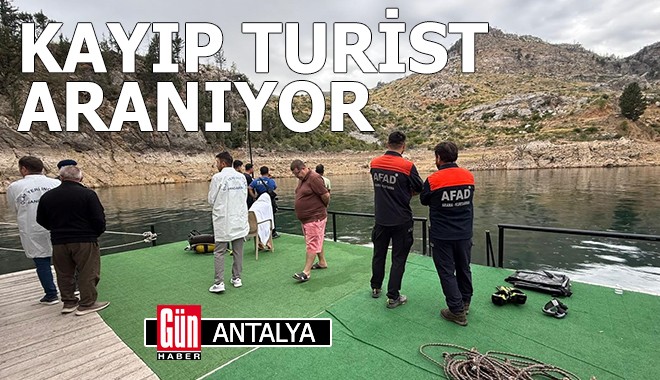 Antalya'da baraj gölünde kaybolan turist aranıyor