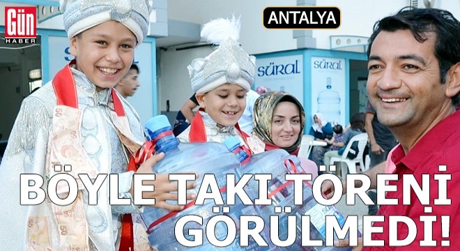 Antalya da böyle takı töreni görülmedi