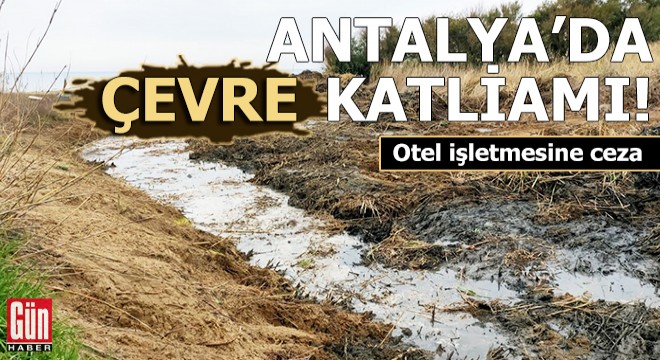 Antalya da çevre katliamı!