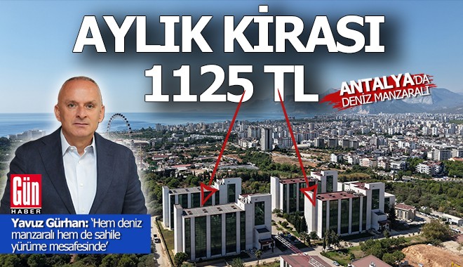 Antalya'da deniz manzaralı, 5 yıldızlı otel konforunda ve aylık kirası 1125 TL