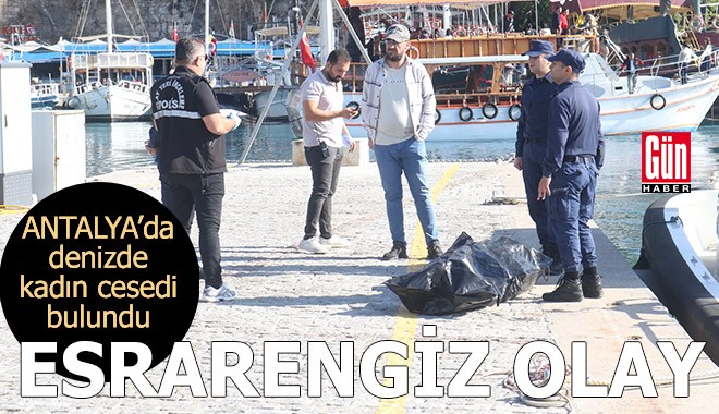 Antalya'da denizde kadın cesedi bulundu