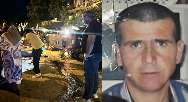Antalya da devrilen traktörün sürücüsü hayatını kaybetti