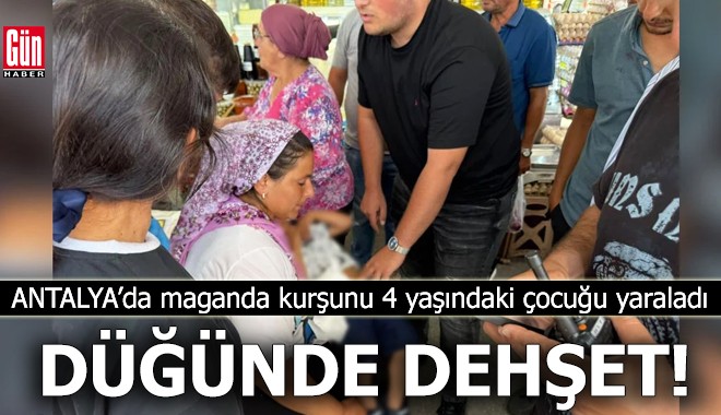 Antalya'da düğün eğlencesi kabusa döndü