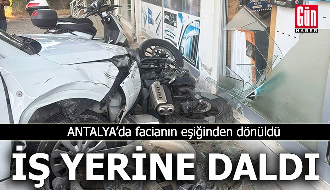 Antalya'da facianın eşiğinden dönüldü!
