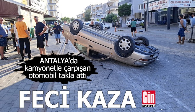 Antalya'da feci kaza: 1 yaralı