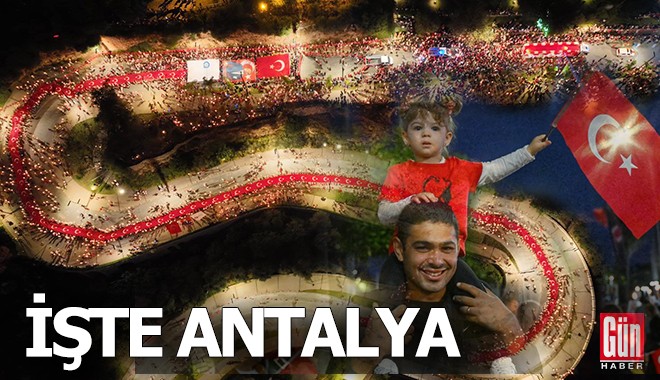 Antalya'da fener alayı...