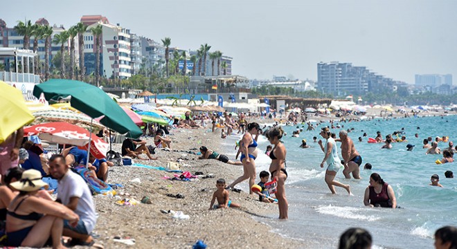Antalya da hissedilen sıcaklık 46,6 derece oldu