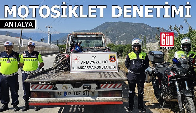 Antalya'da 'huzur güven' motosiklet denetimi yapıldı