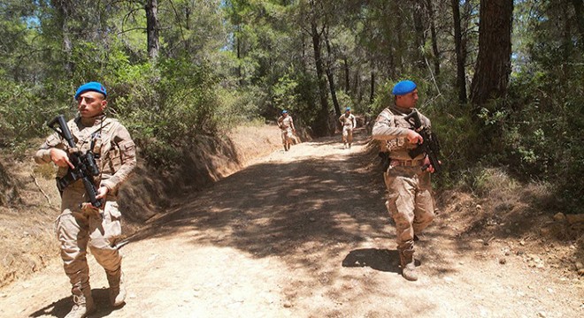 Antalya da jandarma orman yangınlarına karşı görevde