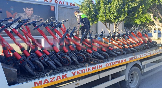 Antalya da jandarmadan elektrikli skuter denetimi