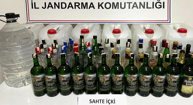 Antalya da jandarmadan sahte içki operasyonu