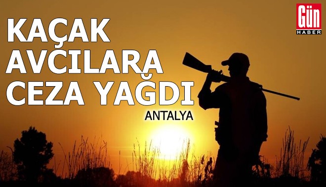 Antalya'da kaçak avcılara ceza yağdı
