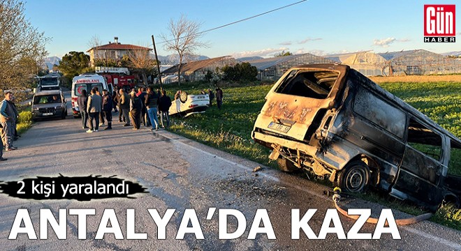 Antalya da kaza: 2 yaralı